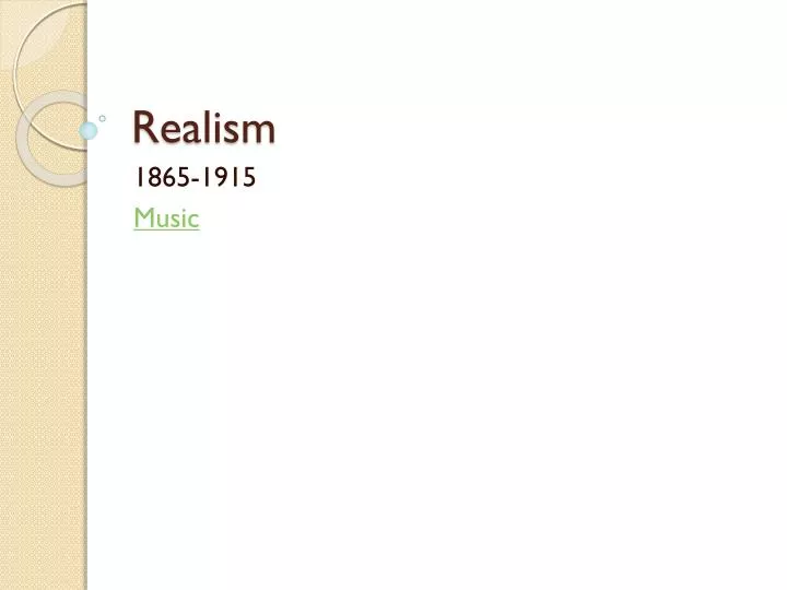 realism