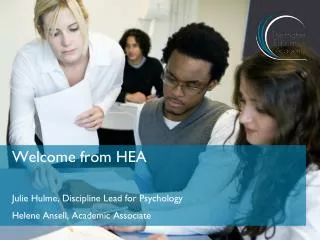 Welcome from HEA