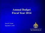 Annual Budget Fiscal Year 2014 - slide 1