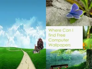 Where Can I find Free Computer Wallpapers