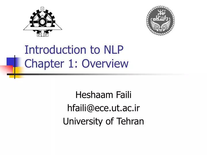 introduction to nlp chapter 1 overview