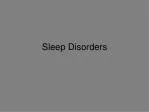 Sleep Disorders - slide 1
