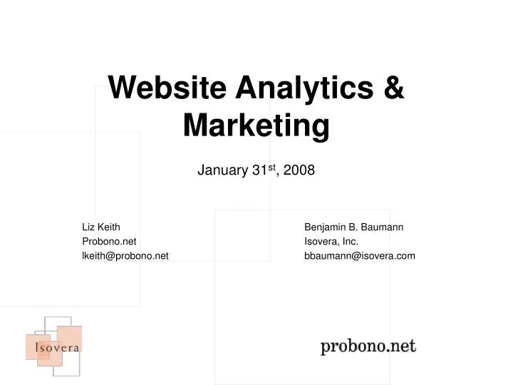 website analytics marketing