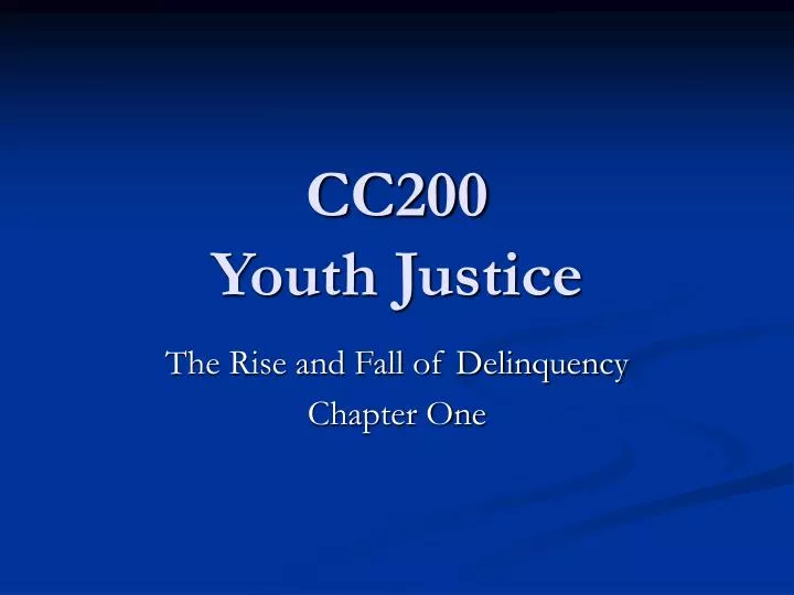 cc200 youth justice