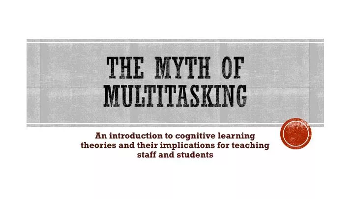 the myth of multitasking