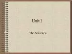 Unit 1 - slide 1