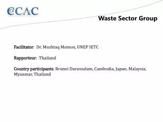 Waste Sector Group
