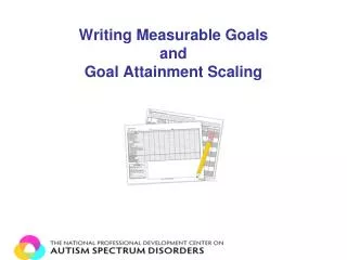 Writing Measurable Goals and Goal Attainment Scaling
