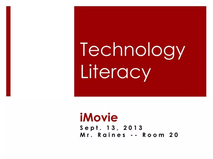 technology literacy