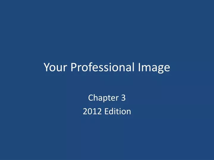 your professional image
