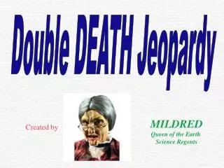 Double DEATH Jeopardy