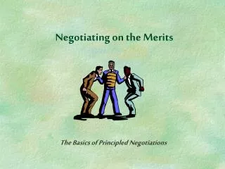 Negotiating on the Merits