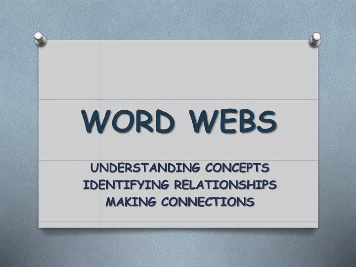 word webs