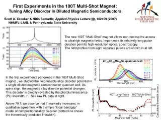 First Experiments in the 100T Multi-Shot Magnet: