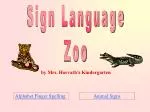 Sign Language Zoo - slide 1