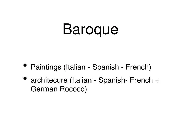 baroque