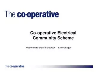 Co-operative Electrical Community Scheme