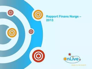Rapport Finans Norge – 2013