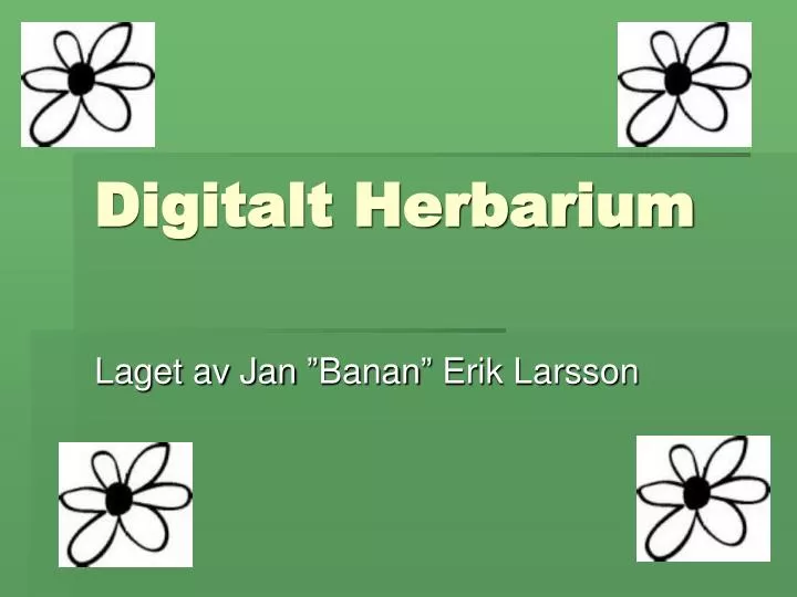 digitalt herbarium