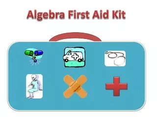 Algebra First Aid Kit