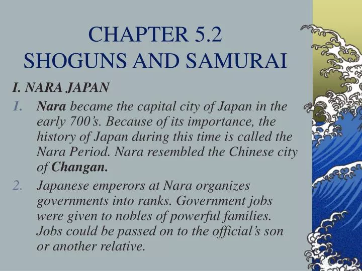 chapter 5 2 shoguns and samurai