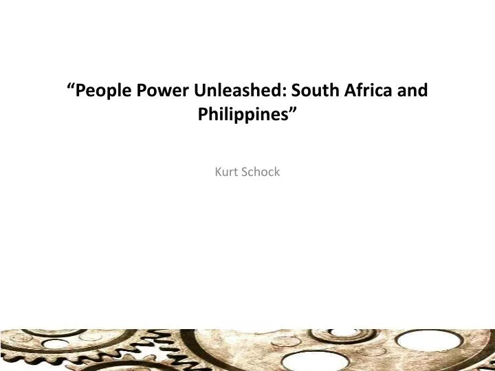 people power unleashed south africa and philippines