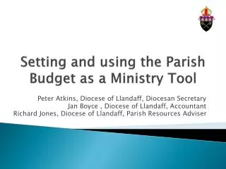 Setting and using the Parish Budget as a Ministry Tool