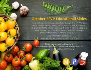 October FFVP Educational Slides