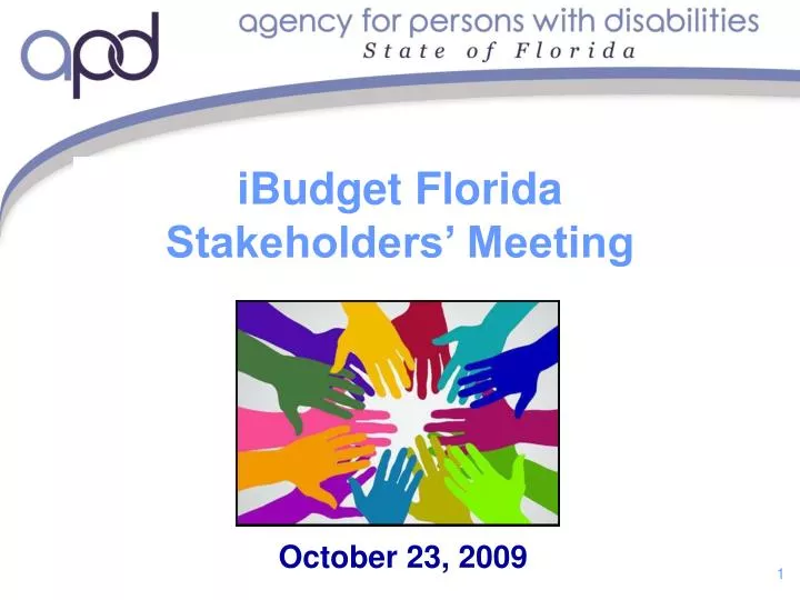 ibudget florida stakeholders meeting