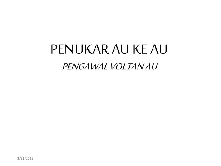 penukar au ke au pengawal voltan au