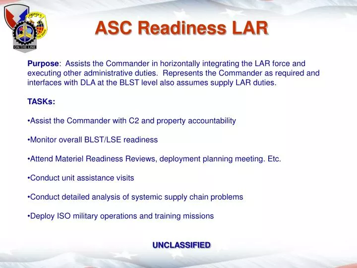 asc readiness lar