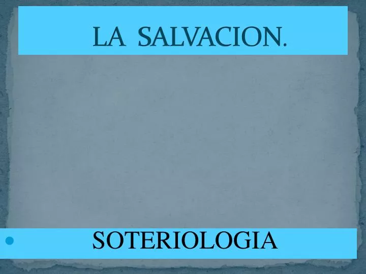 soteriologia