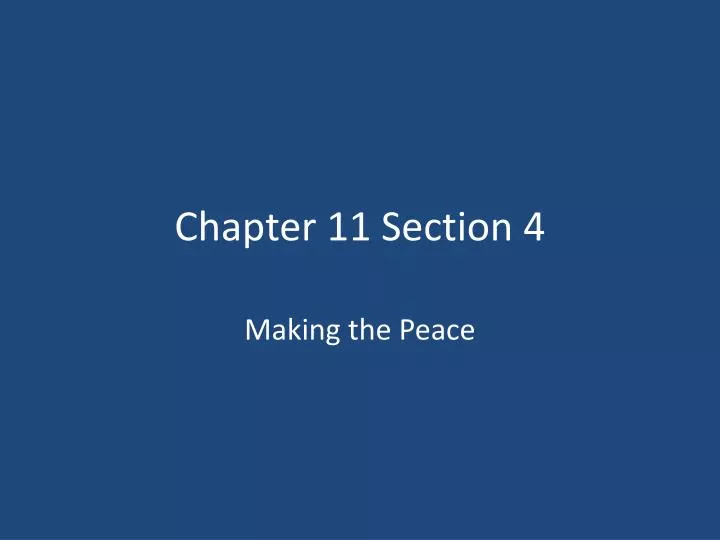 chapter 11 section 4