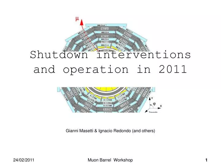 shutdown interventions and operation in 2011