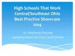 High Schools That Work Central/Southeast Ohio Best Practice Showcase 2014 - slide 1