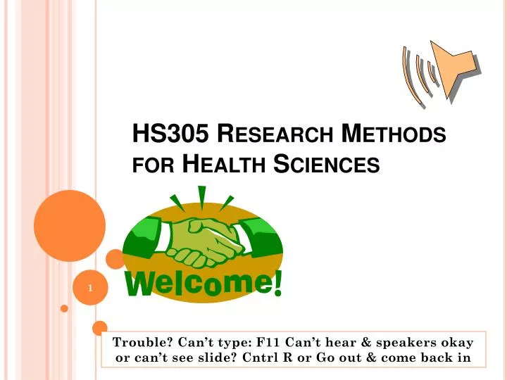 hs305 research methods for health sciences