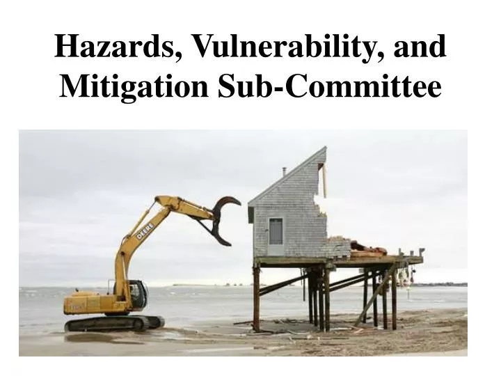 hazards vulnerability and mitigation sub committee