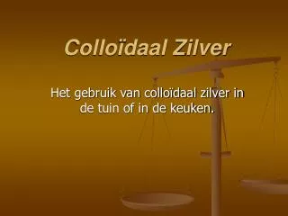 Colloïdaal Zilver