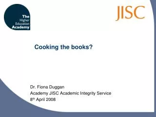 Cooking the books?