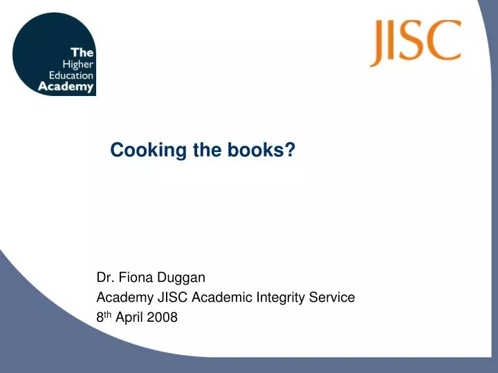 cooking the books