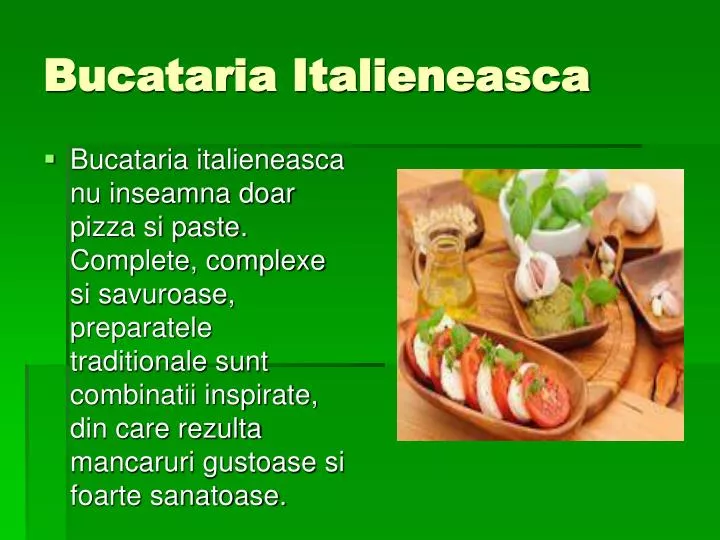 bucataria italieneasca