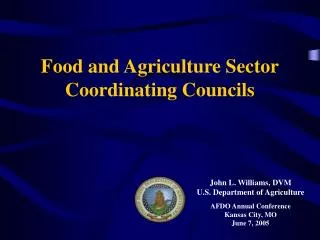 Food and Agriculture Sector Coordinating Councils