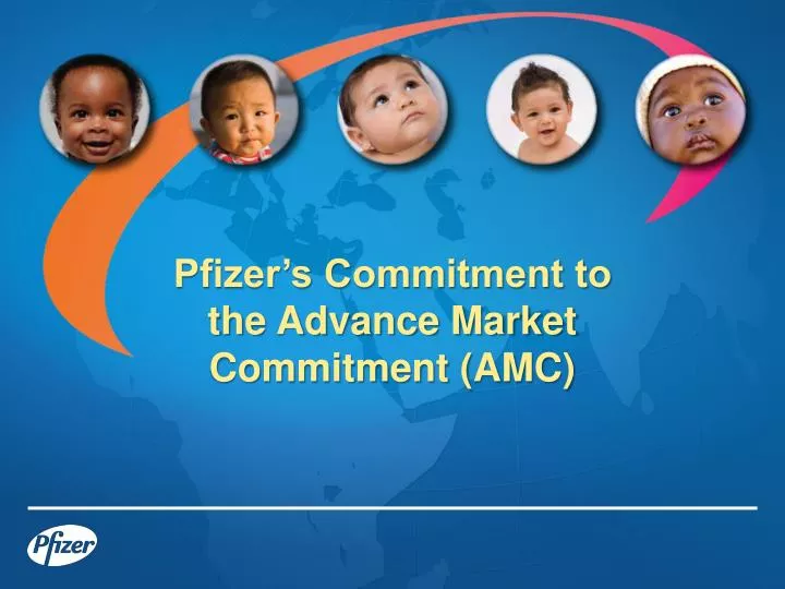 pfizer s commitment to the advance market commitment amc
