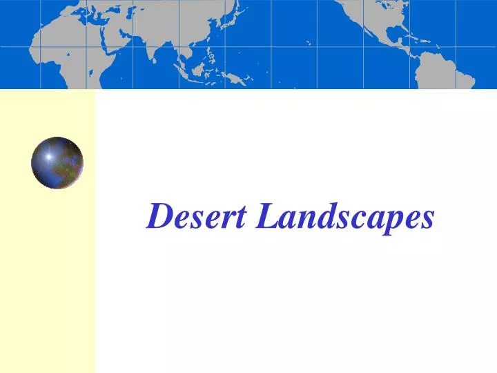 desert landscapes