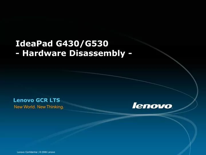 ideapad g430 g530 hardware disassembly