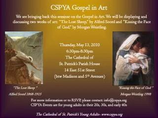 CSPYA Gospel in Art