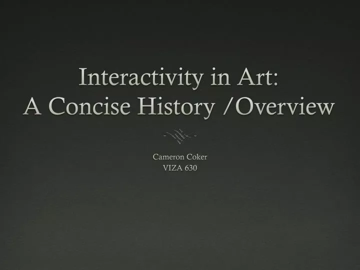 interactivity in art a concise history overview