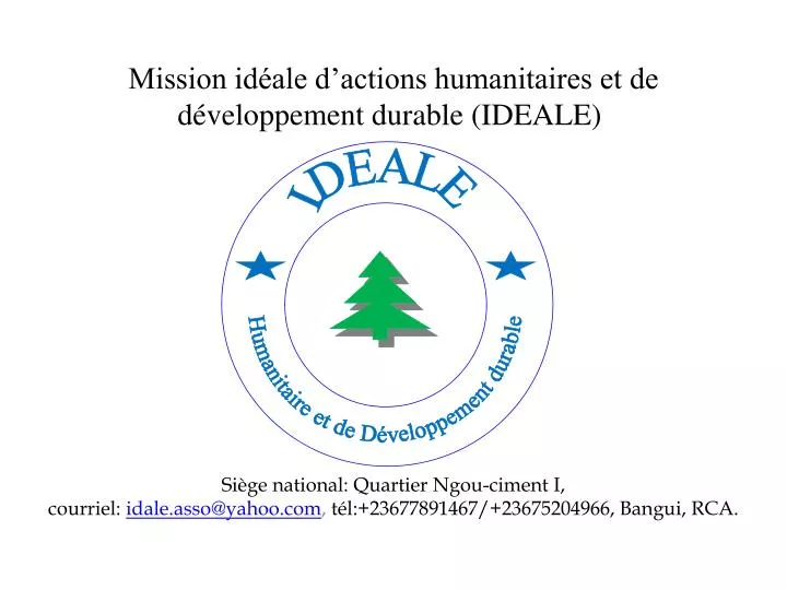 mission id ale d actions humanitaires et de d veloppement durable ideale