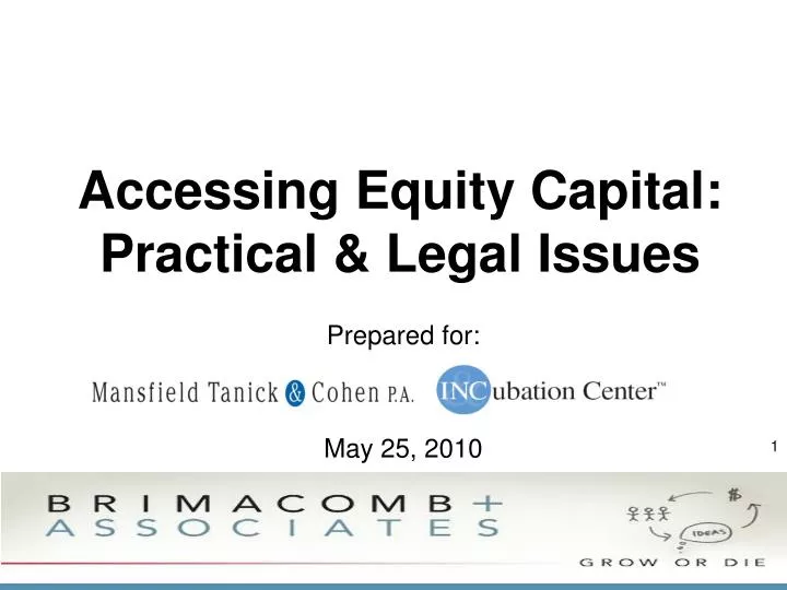 accessing equity capital practical legal issues