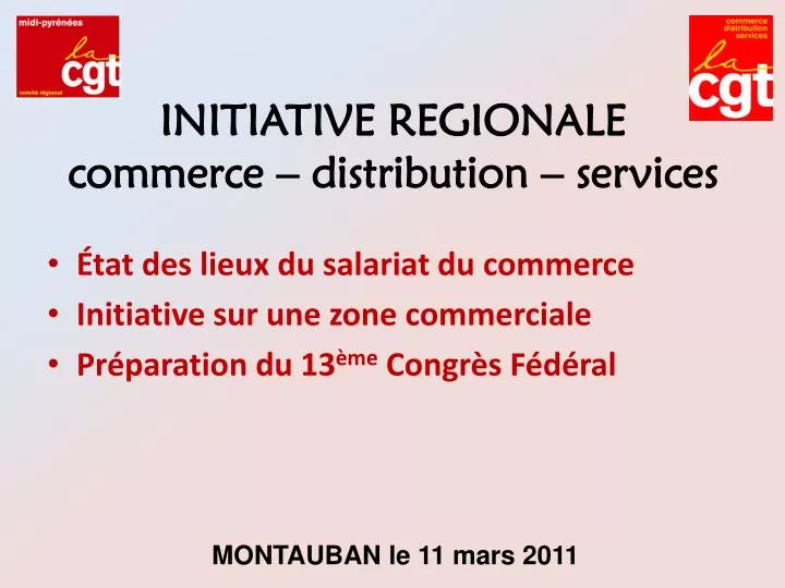 initiative regionale commerce distribution services